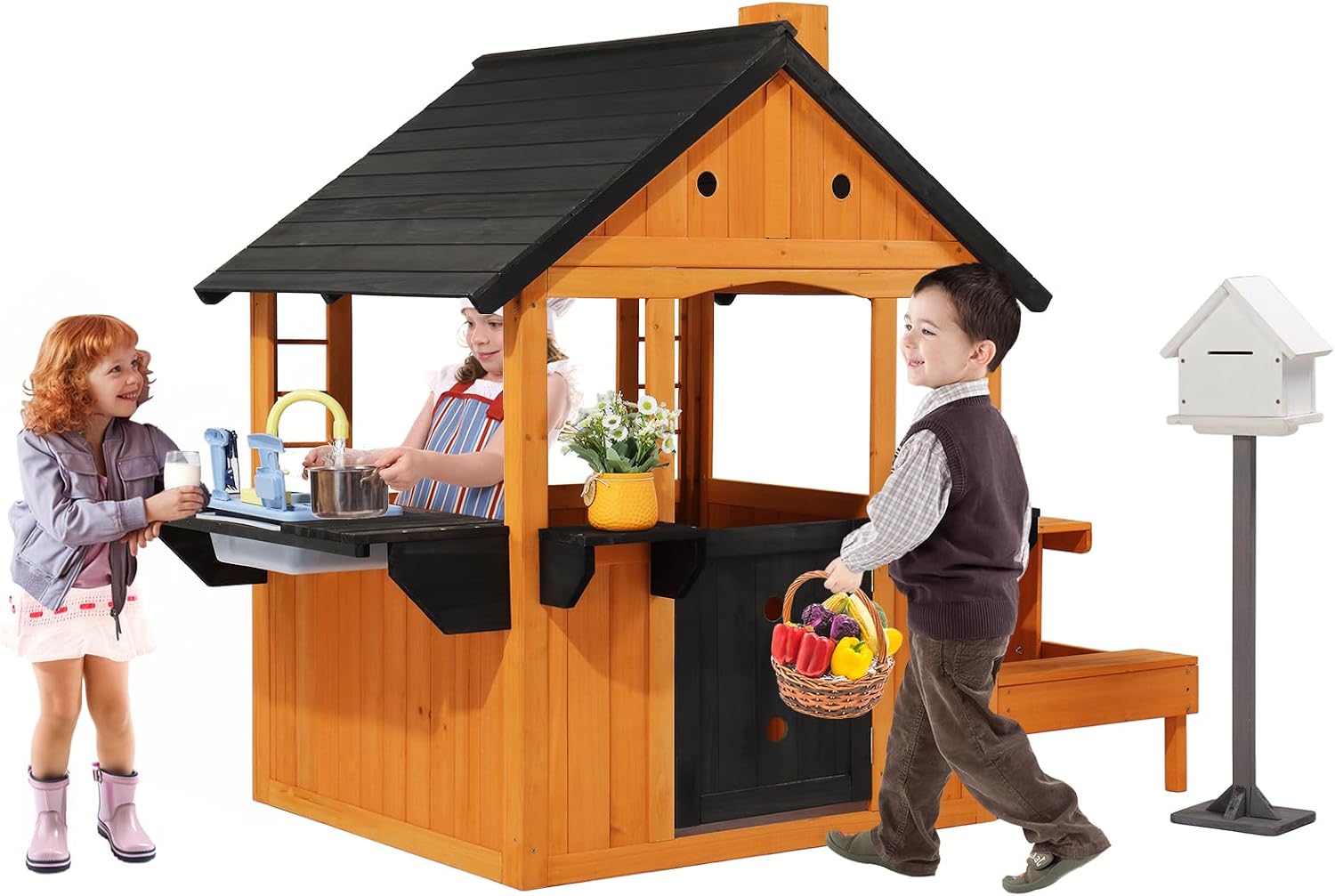 Kids Outdoor Sink - Rumah Mainan Kayu Anak untuk Luar
