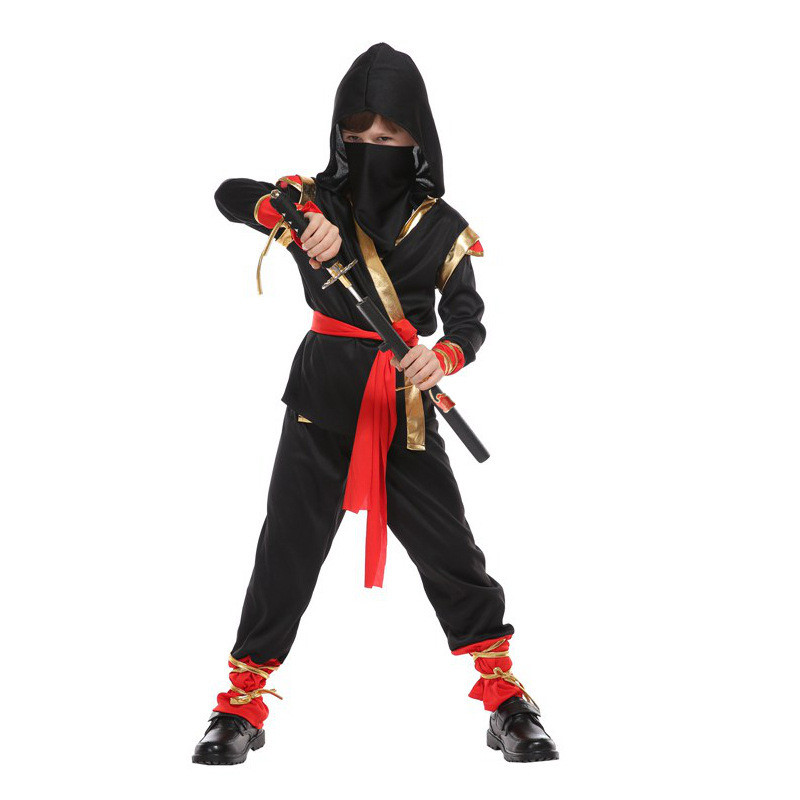 Kids Outdoor Ninja Warrior Course - Karnaval Anak laki-laki kostum Ninja peran