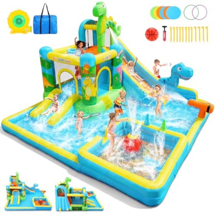Kids Outdoor House - Perosotan air tiup untuk halaman belakang: