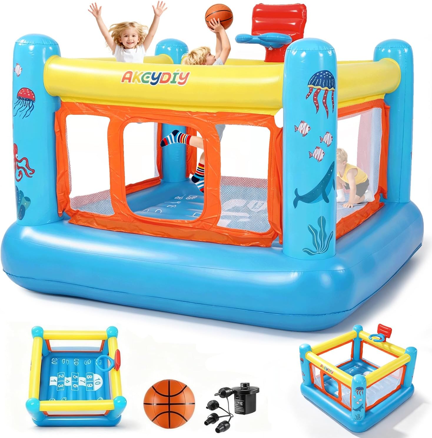 Kids Outdoor House - Rumah Loncat, Rumah Loncat Tiup PVC