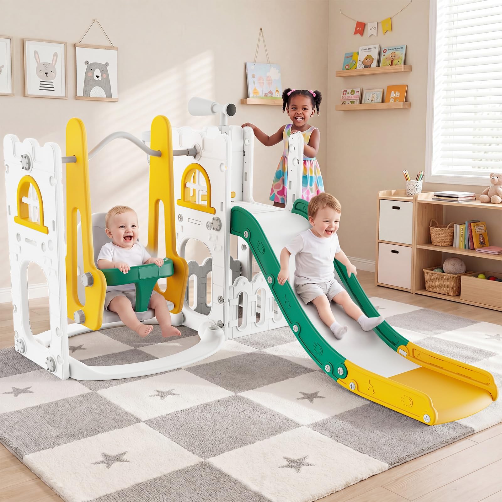 Kids Outdoor Basketball Hoop - 7 in 1 Set Perosotan dan