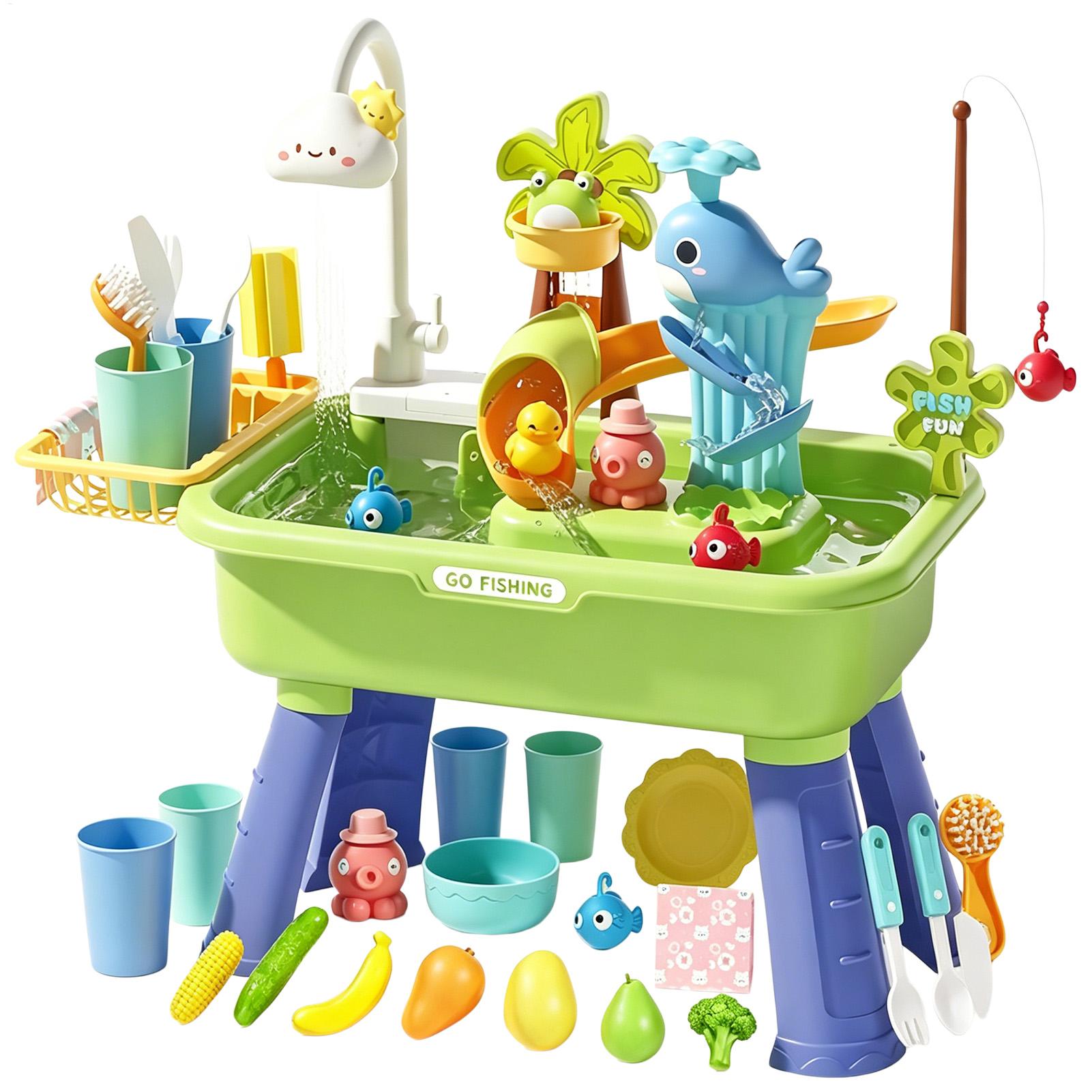 Kids Outdoor Sink - Meja Air Anak dengan Pompa, Meja
