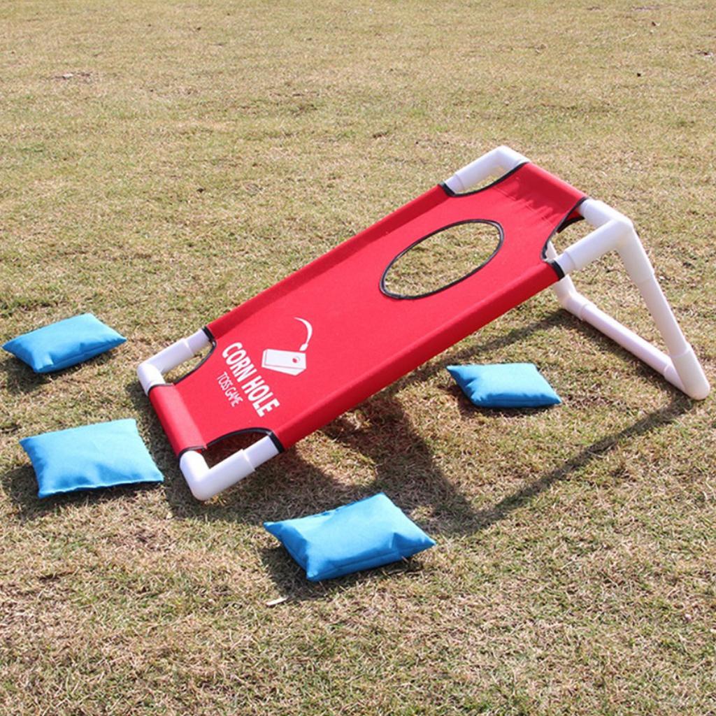 Kids Outdoor Garden Set - Set Permainan Cornhole, Papan Lempar Bean