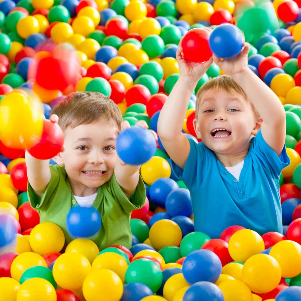 Kids Outdoor Wendy House - Bola plastik warna-warni ramah lingkungan, bola