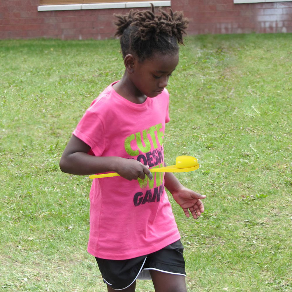 Outdoor Games For Kids - 4Set Permainan Tongkat Keseimbangan Telur Kayu