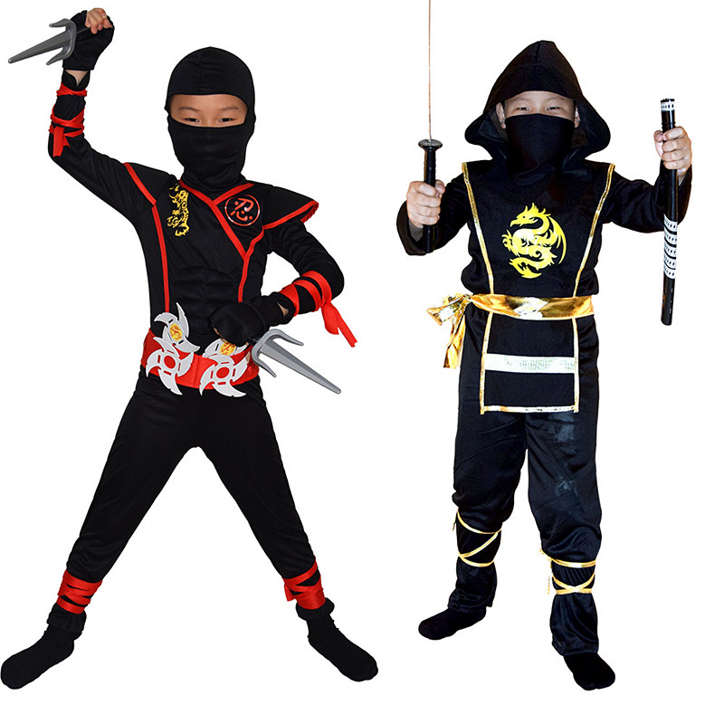 Kids Outdoor Ninja Warrior Course - Kostum mewah Ninja anak laki-laki untuk