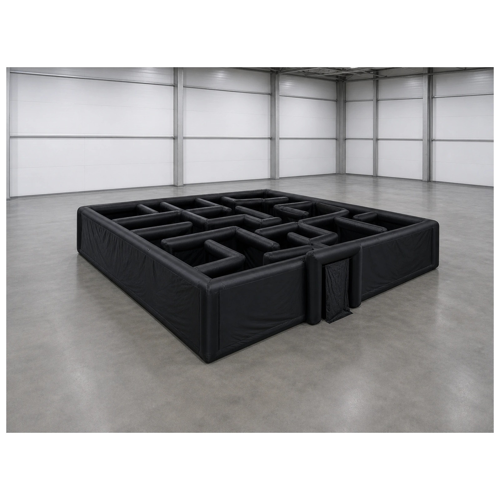 Outdoor Games For Kids - Labirin Tiup Hitam Polos Ukuran Besar