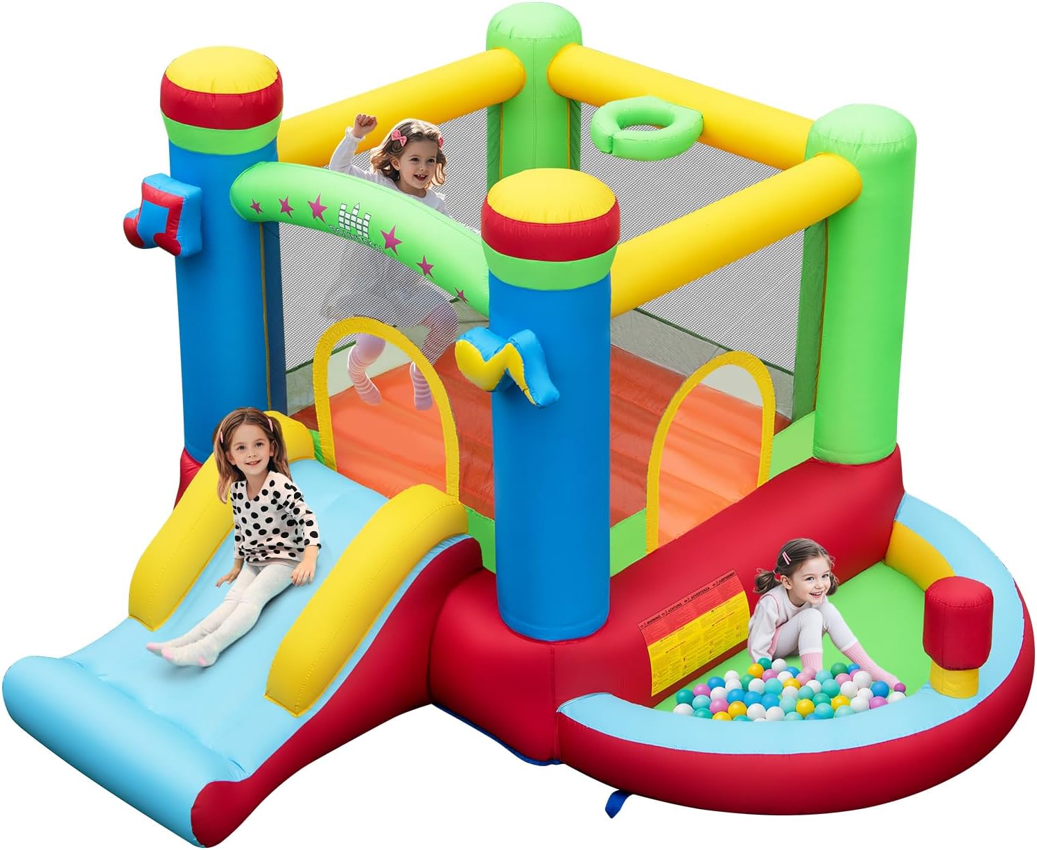 Kids Outdoor House - Rumah Loncat Tiup dengan Kolam Bola,