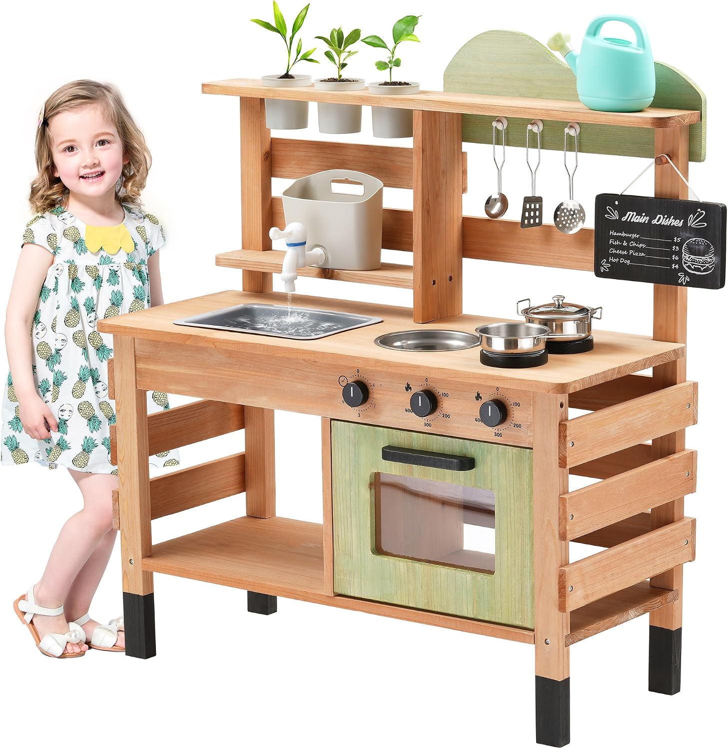 Kids Outdoor Sink - OLLIKIVI Dapur Bermain Luar Ruangan untuk