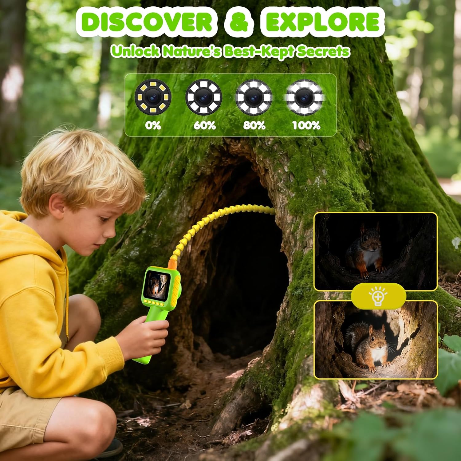Kids Outdoor Education - Endoskop untuk Anak-anak, Kamera Ular Borescope