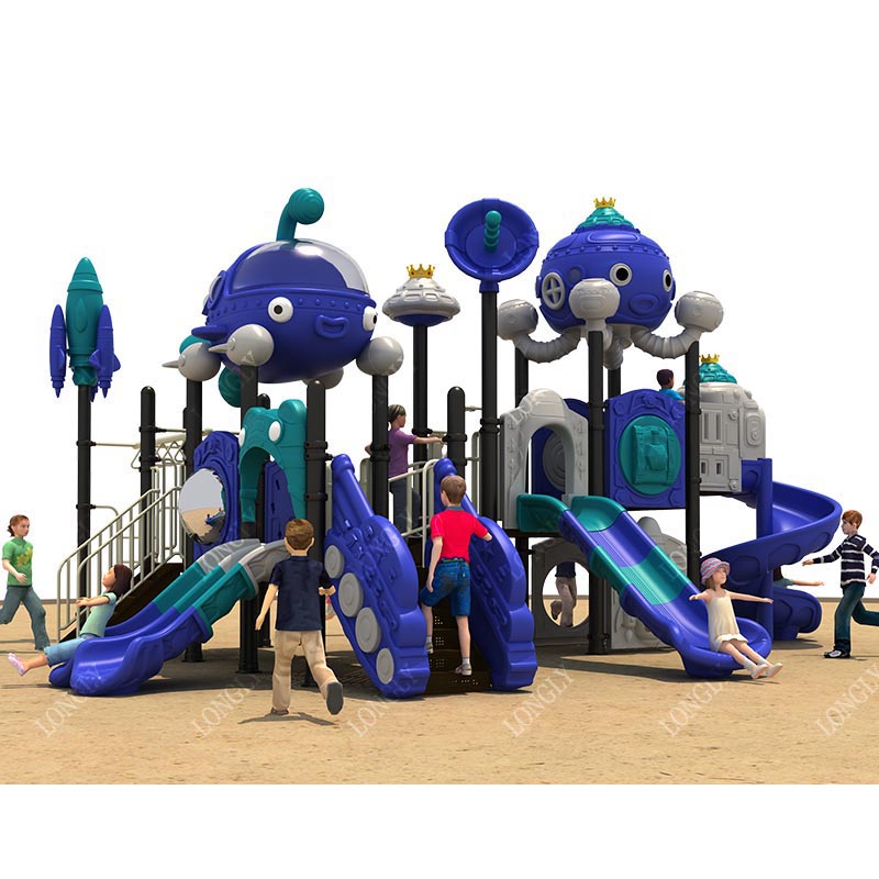 Kids Outdoor Monkey Bars - Peralatan Bermain Anak Plastik 114mm untuk