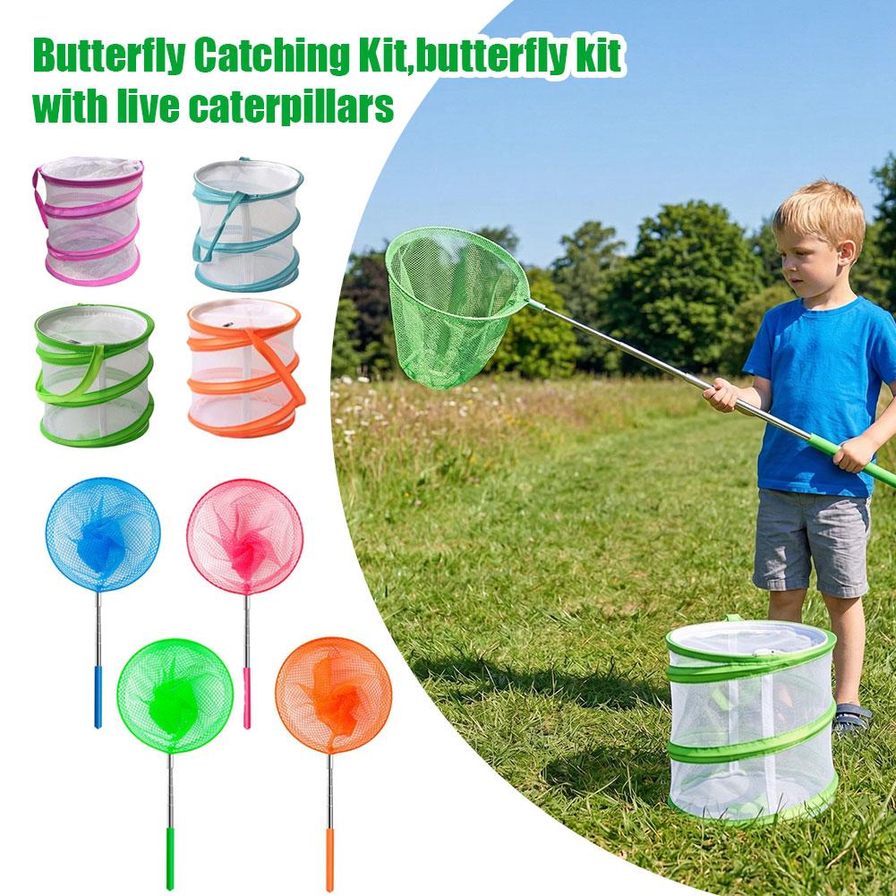 Kids Outdoor Education - Kit Penangkap Kupu-kupu Anak-anak, Kandang Habitat