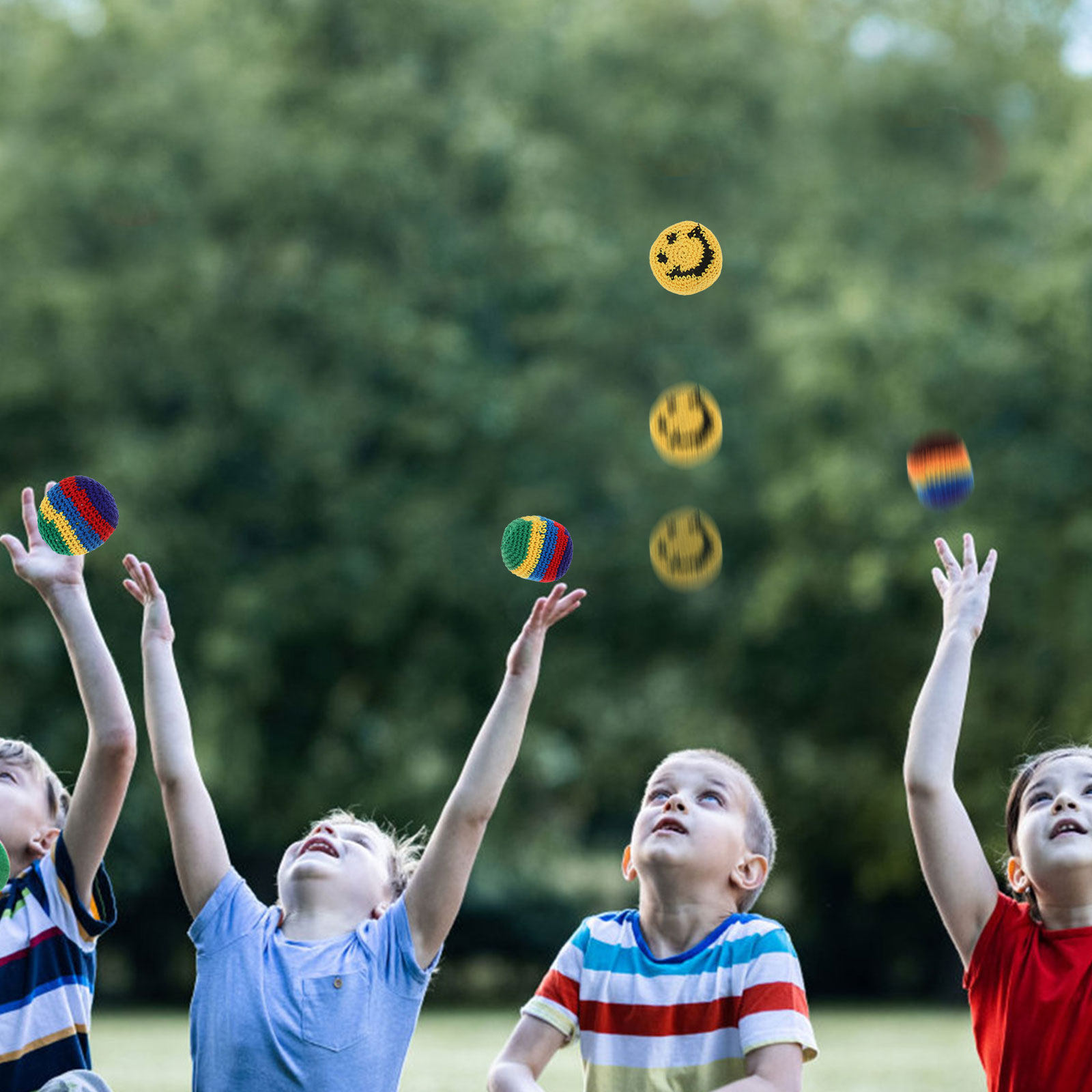 Kids Outdoor Garden Set - 6Pcs Kantong Pasir Wol Berkualitas Tinggi,