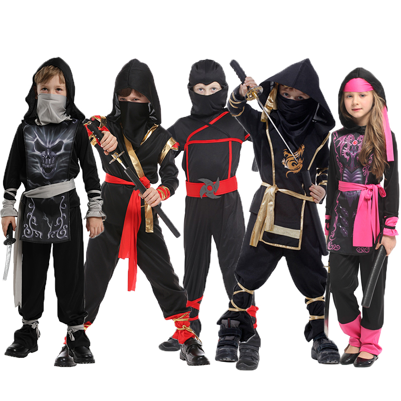 Kids Outdoor Ninja Warrior Course - Kostum Samurai Anak Laki-laki Naga Ninja