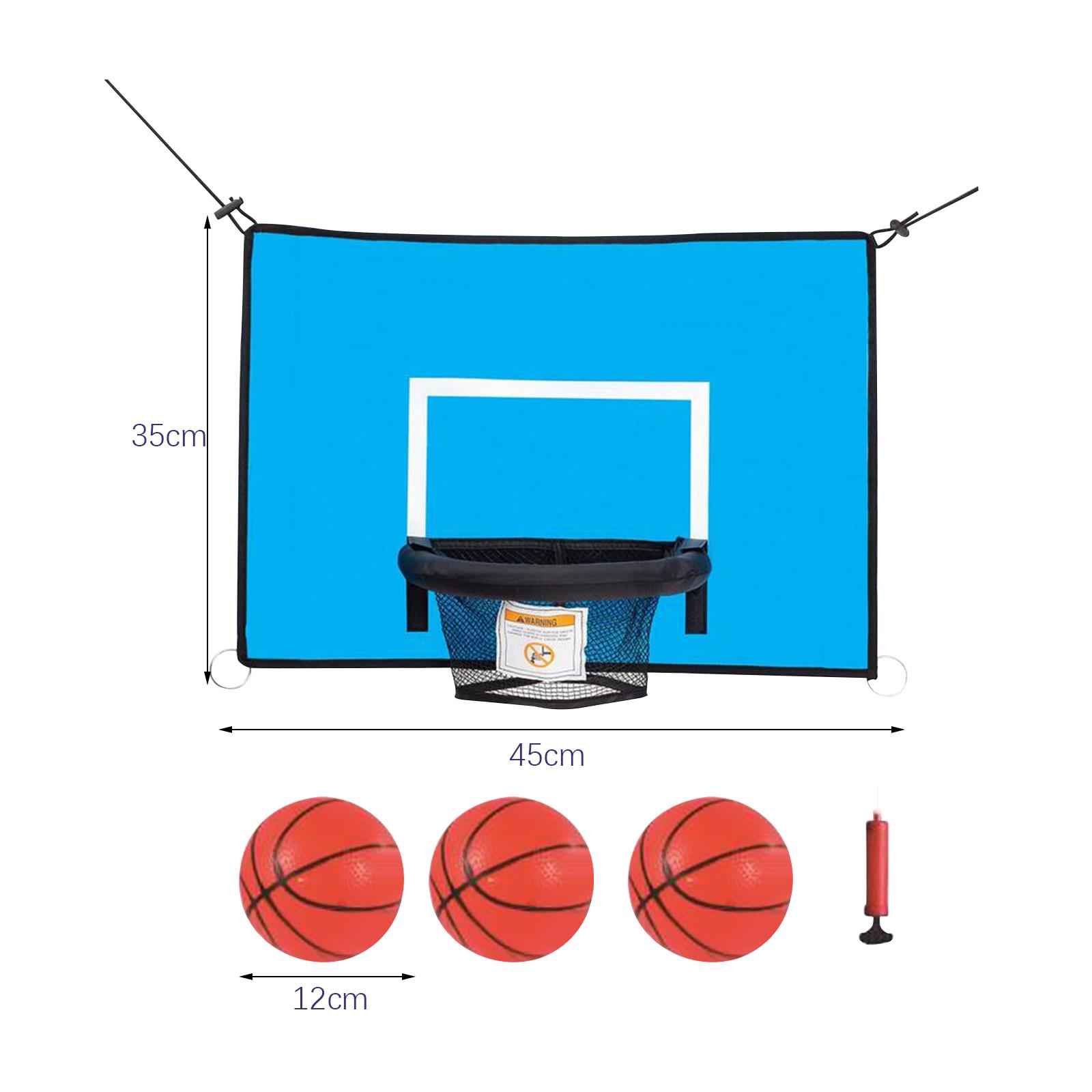 Kids Outdoor Basketball Hoop - Trampolin Basket Hoop PVC Attachment Mainan