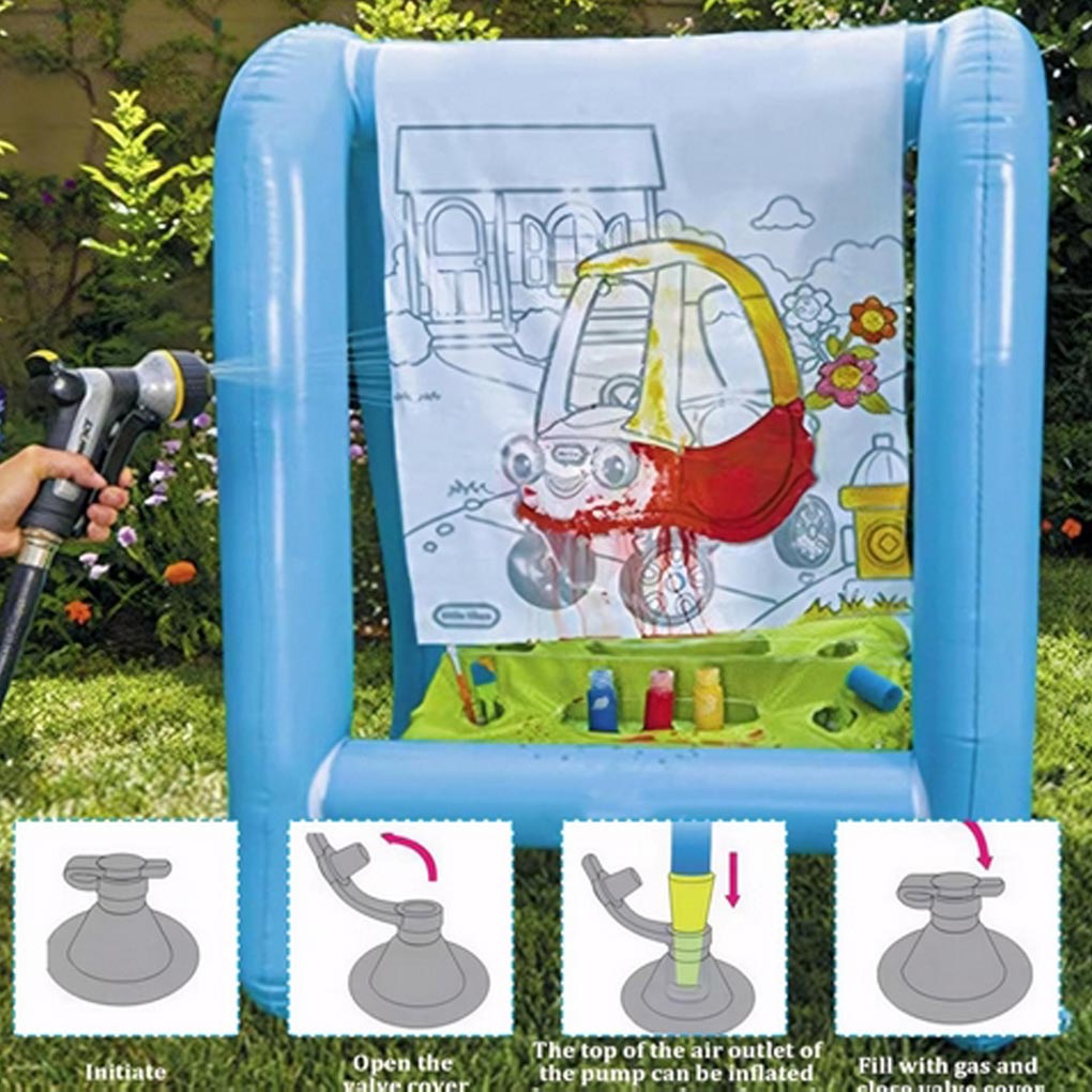 Easel PVC Portabel untuk Luar  - Kids Outdoor Easel ulasan dan harga