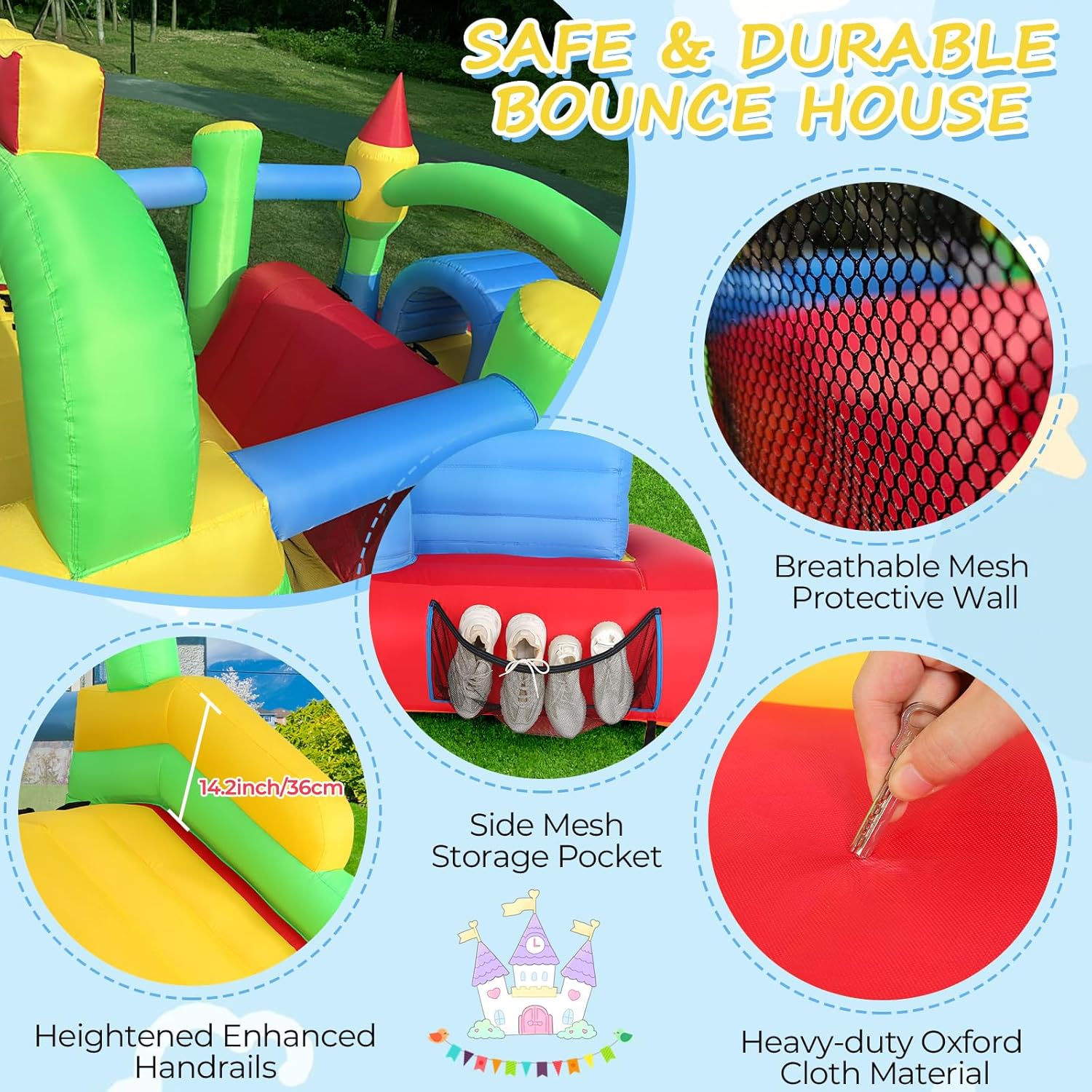 Rintangan Tiup untuk Anak-anak - Kids Outdoor Wendy House ulasan dan harga
