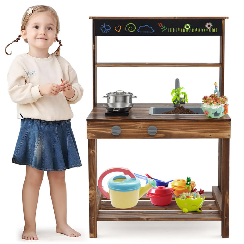 Dapur Lumpur Luar Ruangan untu - Kids Outdoor Sink ulasan dan harga