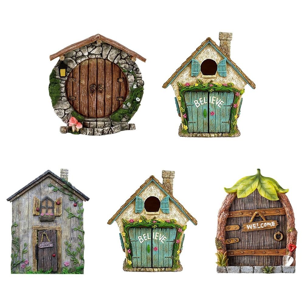 Miniatur peri hiasan kayu, pat - Kids Outdoor Fairy Garden ulasan dan harga