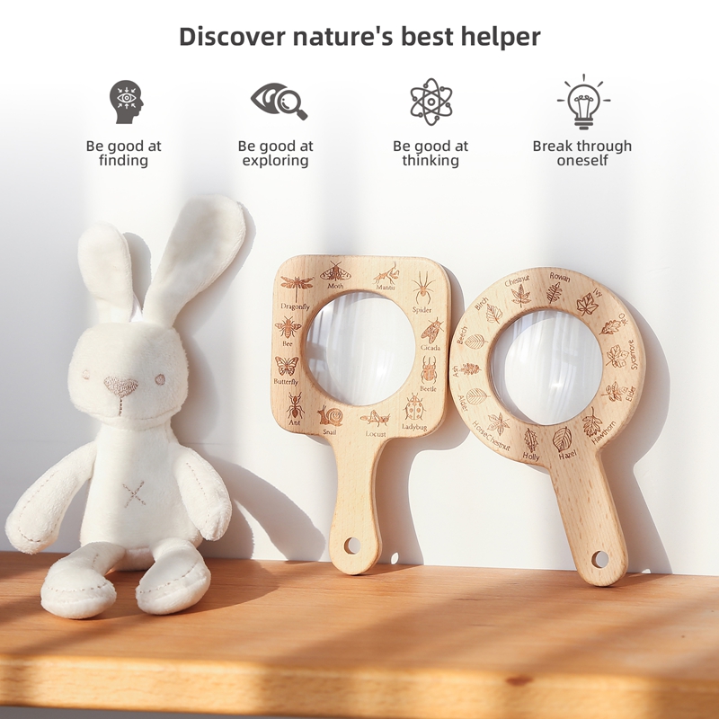 Set Kaca Pembesar Kayu untuk E - Kids Outdoor Education ulasan dan harga