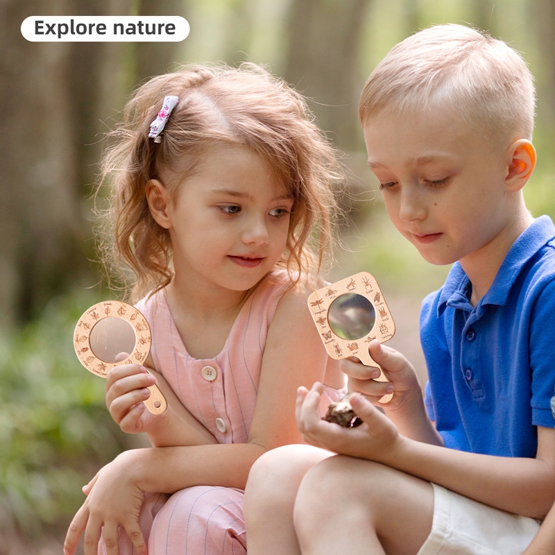 Set Kaca Pembesar Kayu untuk E - Kids Outdoor Education ulasan dan harga