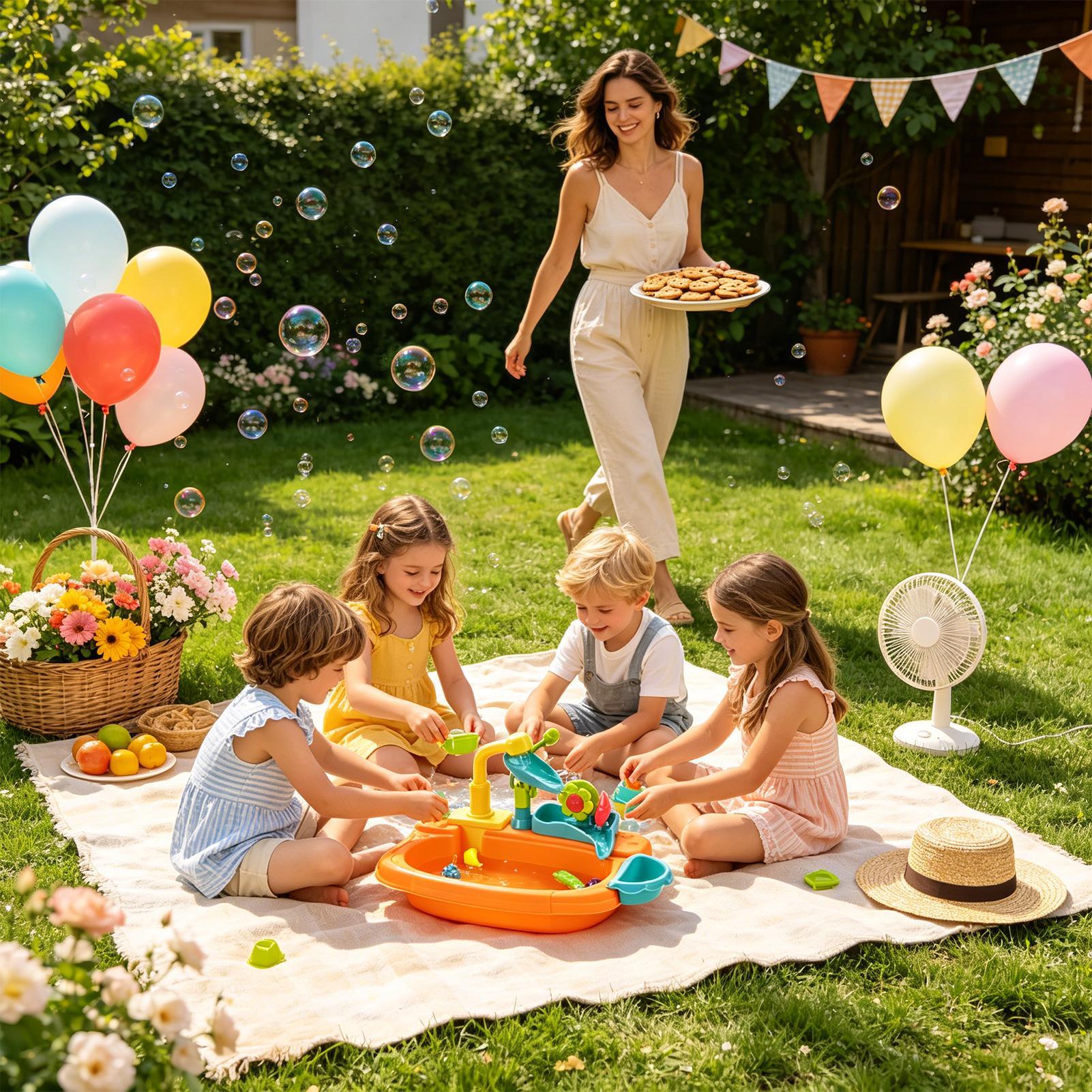 Mainan Wastafel Otomatis Yang  - Kids Outdoor Sink ulasan dan harga