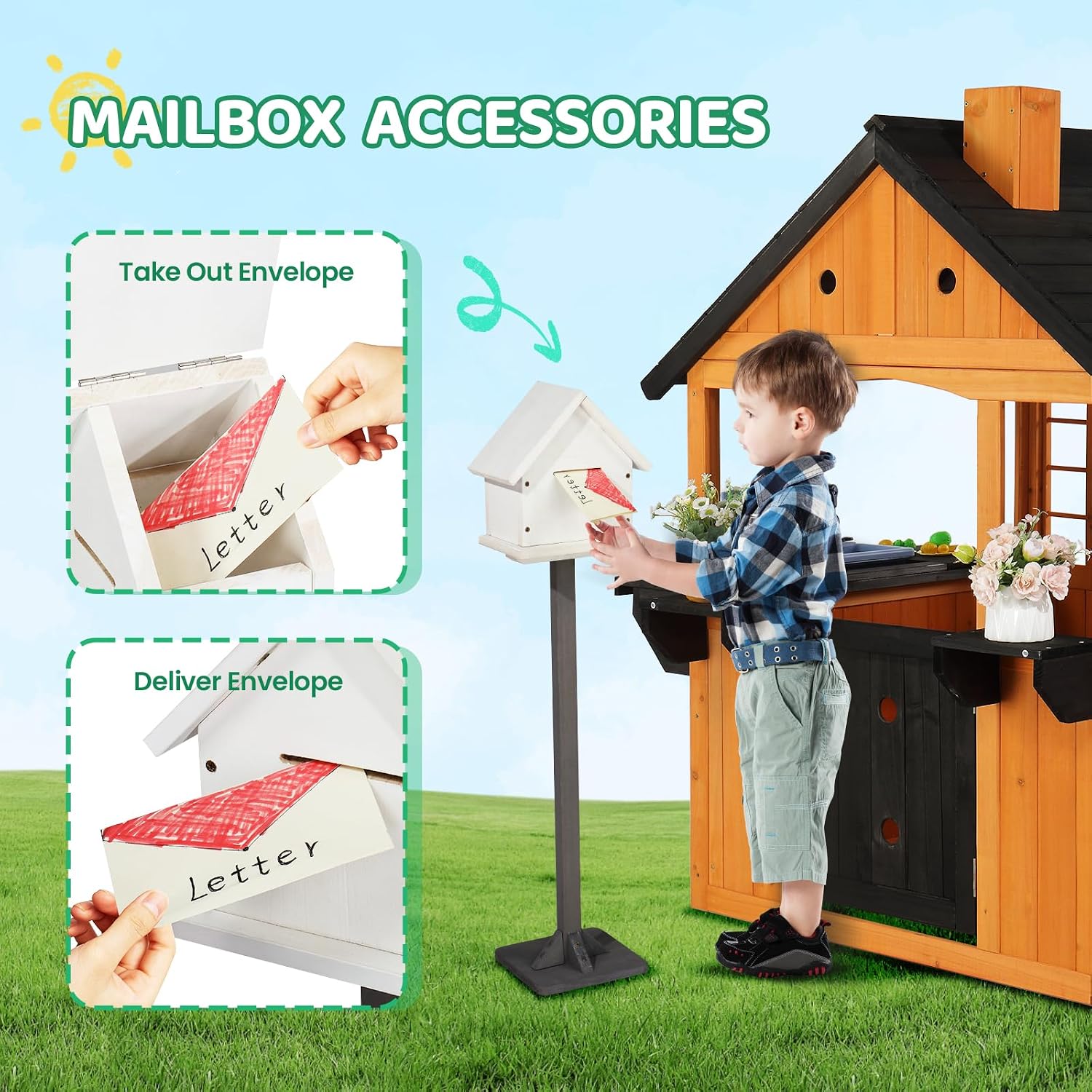 Rumah Mainan Kayu Anak untuk L - Kids Outdoor Sink ulasan dan harga