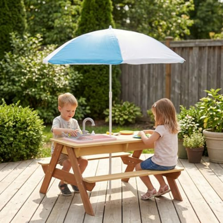 Meja piknik anak-anak untuk lu - Kids Outdoor Sink ulasan dan harga