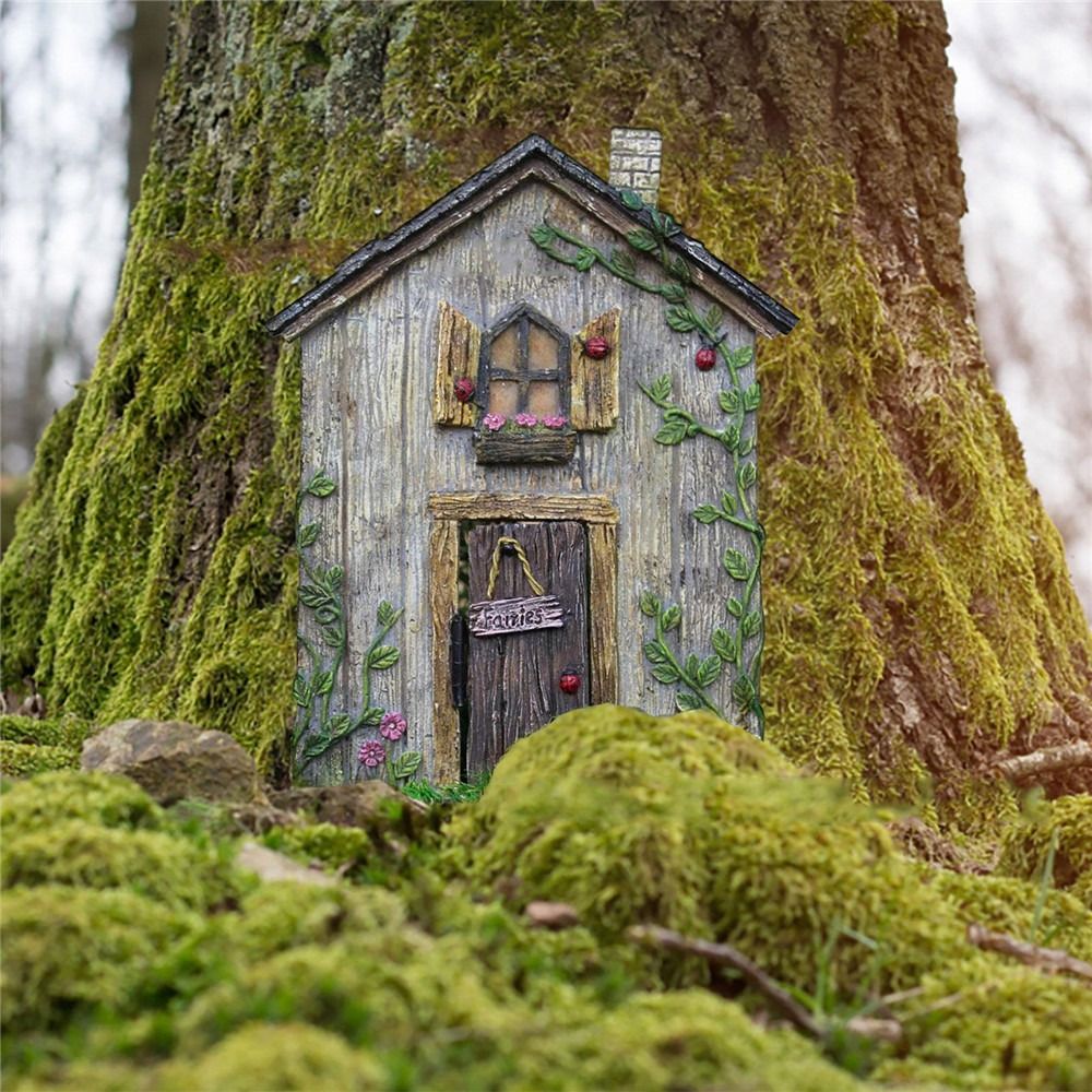 Desain Terukir Miniatur Kayu P - Kids Outdoor Fairy Garden ulasan dan harga