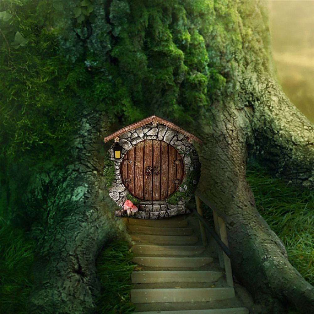 Desain Terukir Miniatur Kayu P - Kids Outdoor Fairy Garden ulasan dan harga