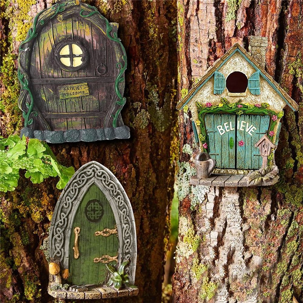 Desain Terukir Miniatur Kayu P - Kids Outdoor Fairy Garden ulasan dan harga