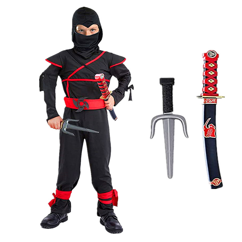 Kostum Ninja hitam kostum Samu - Kids Outdoor Ninja Warrior Course ulasan dan harga