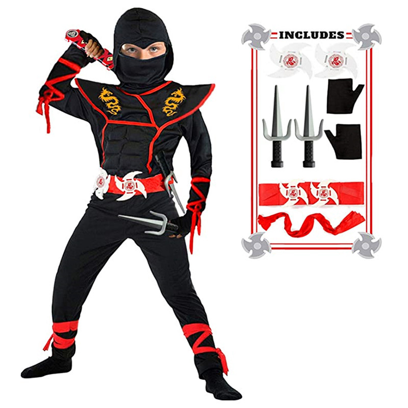 Kostum Ninja hitam kostum Samu - Kids Outdoor Ninja Warrior Course ulasan dan harga