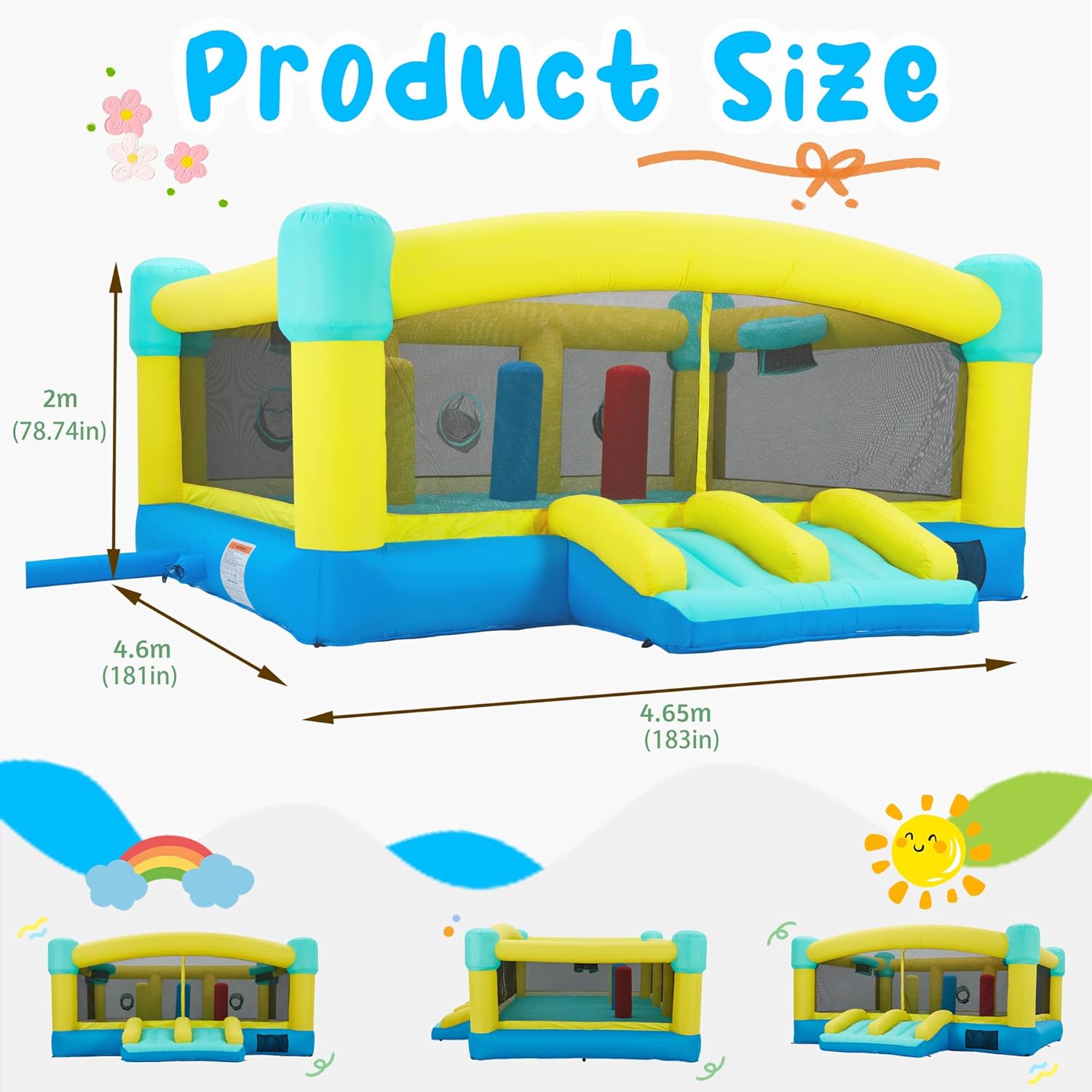 Rumah Loncat Besar, Kastil Lon - Kids Outdoor House ulasan dan harga