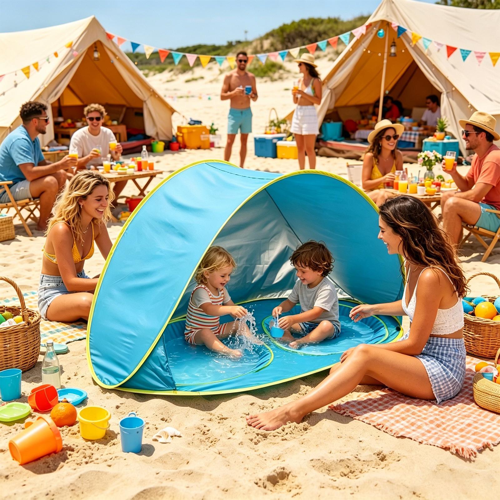 Tenda Pantai Anak Perlindungan - Kids Outdoor Daybed ulasan dan harga