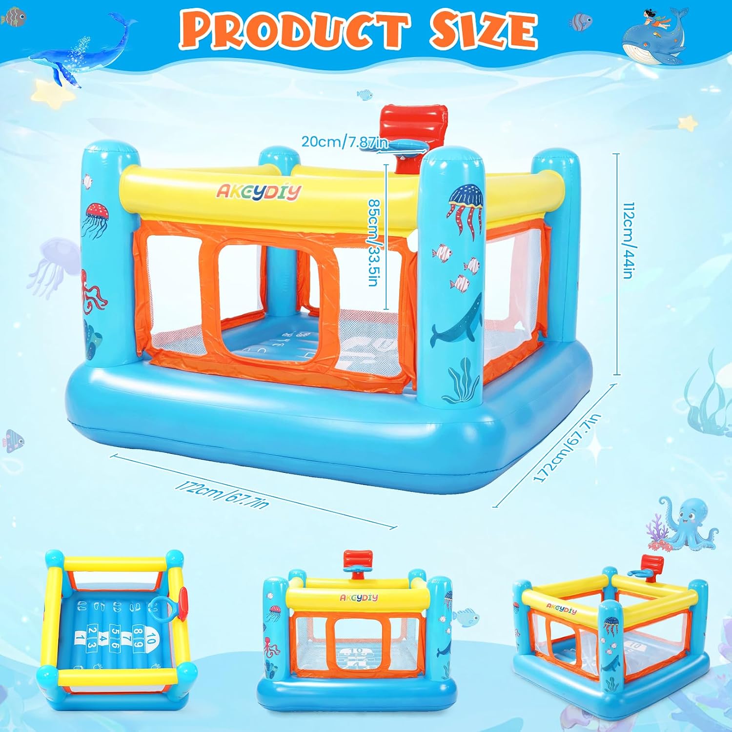 Rumah Loncat, Rumah Loncat Tiu - Kids Outdoor House ulasan dan harga