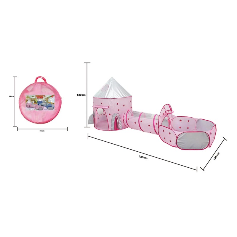 Rumah Tenda Anak 3 in 1 Portab - Kids Outdoor Wendy House ulasan dan harga