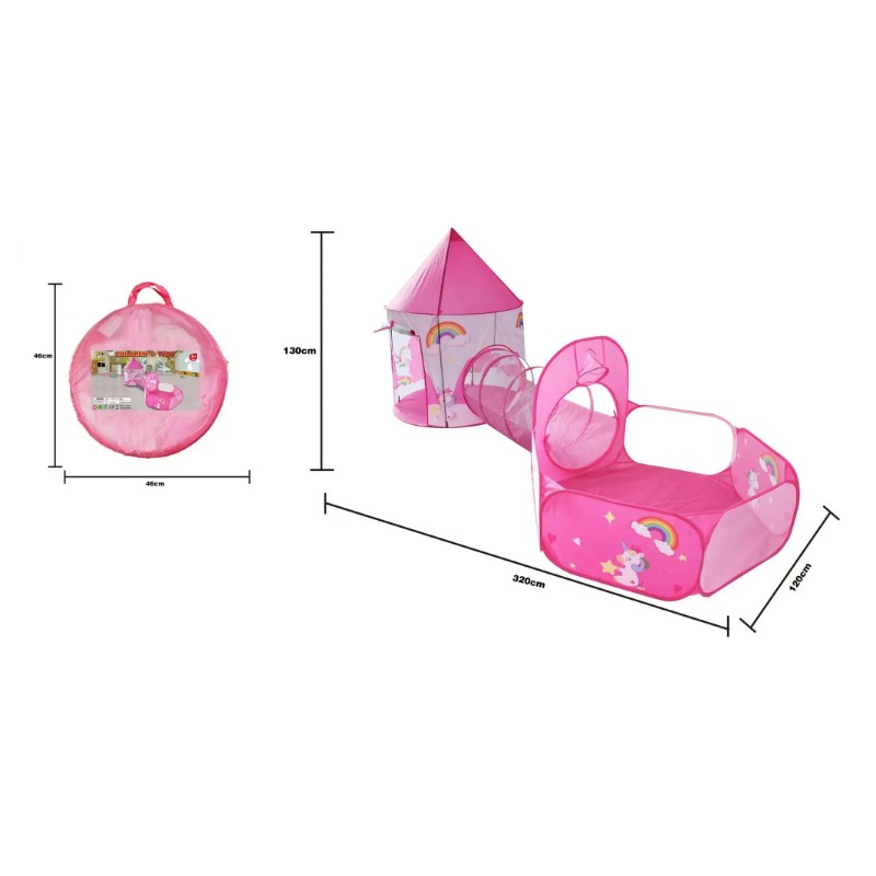 Rumah Tenda Anak 3 in 1 Portab - Kids Outdoor Wendy House ulasan dan harga