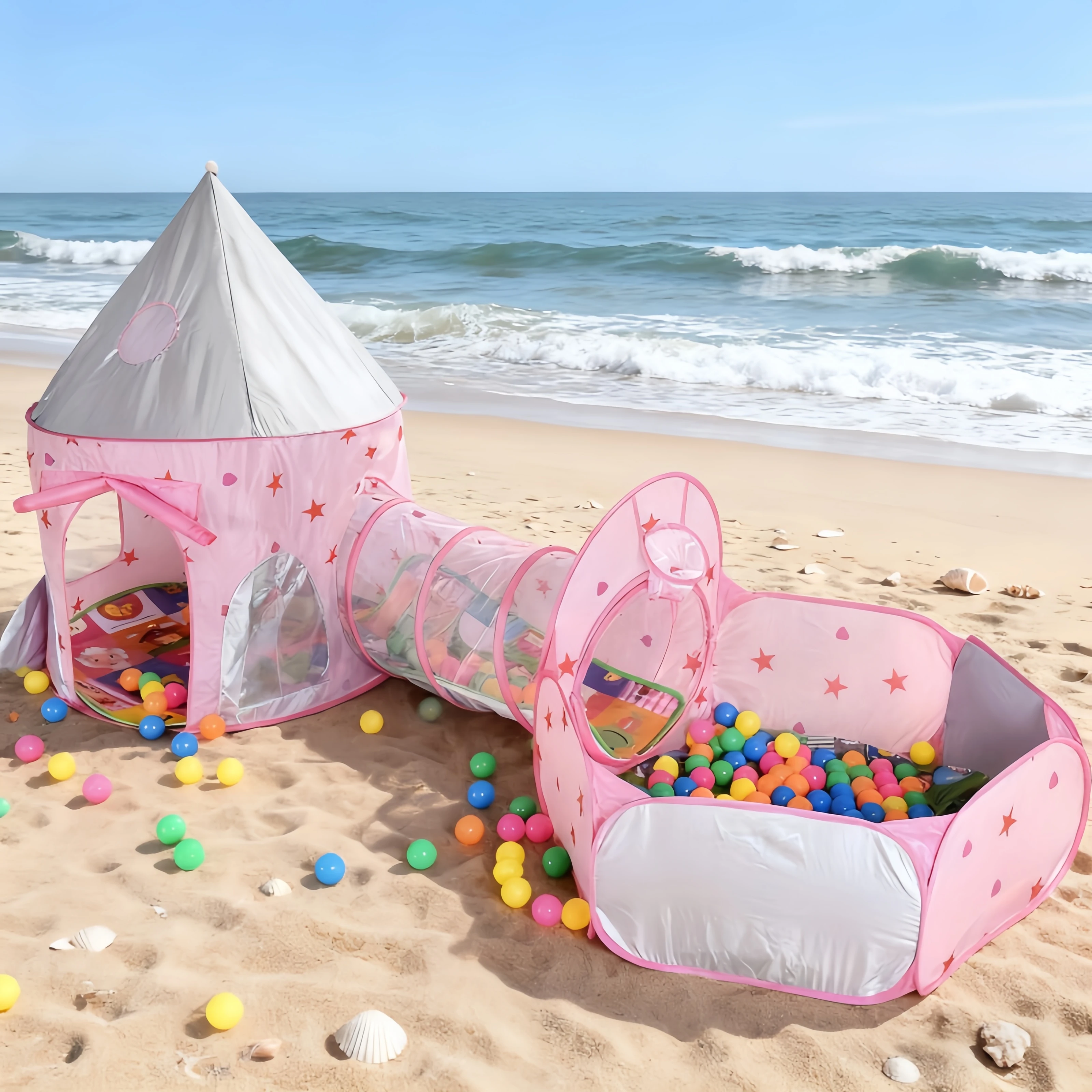 Rumah Tenda Anak 3 in 1 Portab - Kids Outdoor Wendy House ulasan dan harga