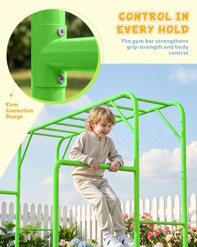 Set Permainan Monyet Bar Luar  - Kids Outdoor Monkey Bars ulasan dan harga