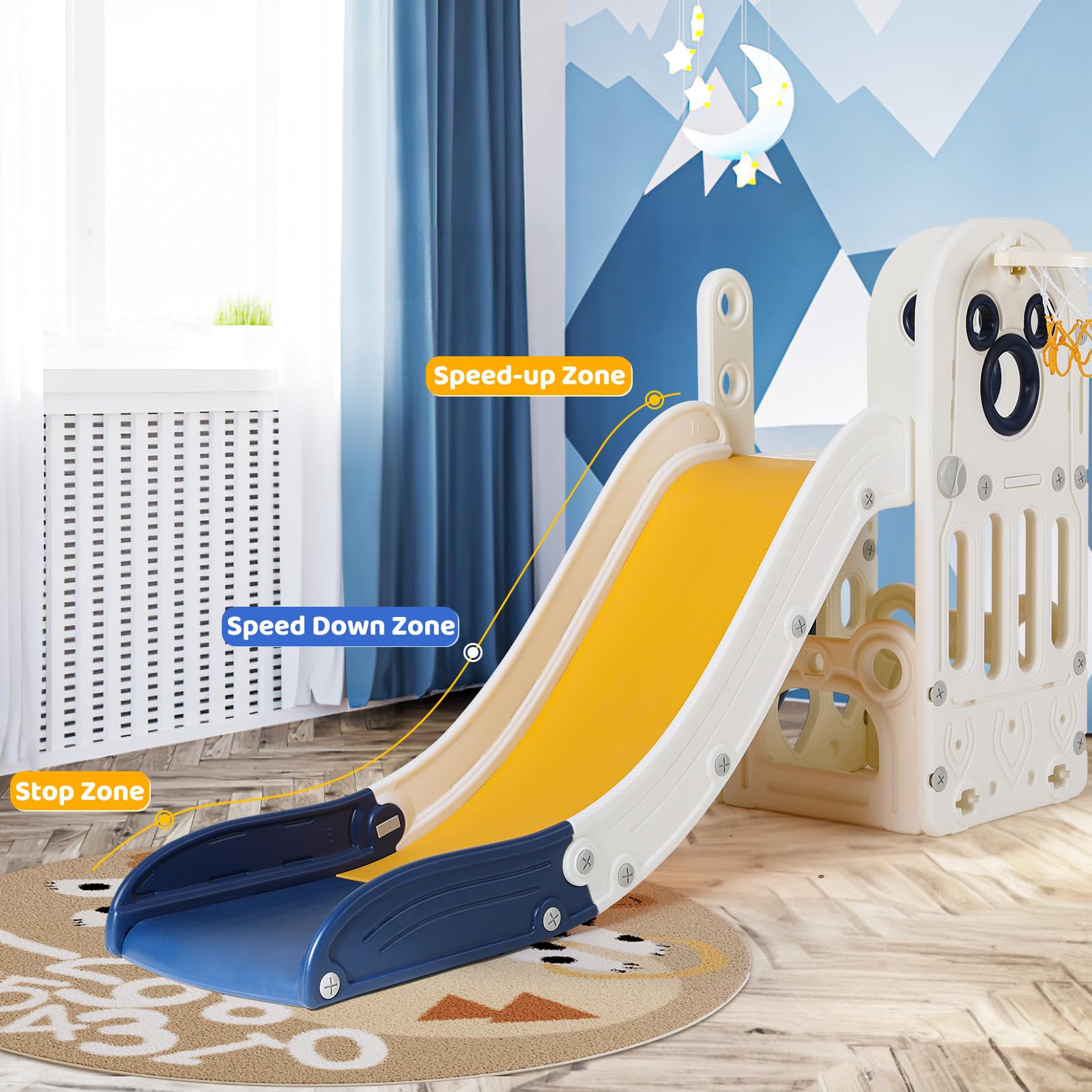 Set Permainan Seluncuran Anak  - Kids Outdoor Basketball Hoop ulasan dan harga