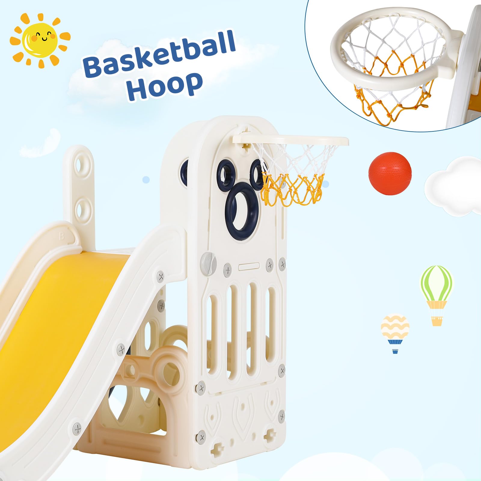 Set Permainan Seluncuran Anak  - Kids Outdoor Basketball Hoop ulasan dan harga