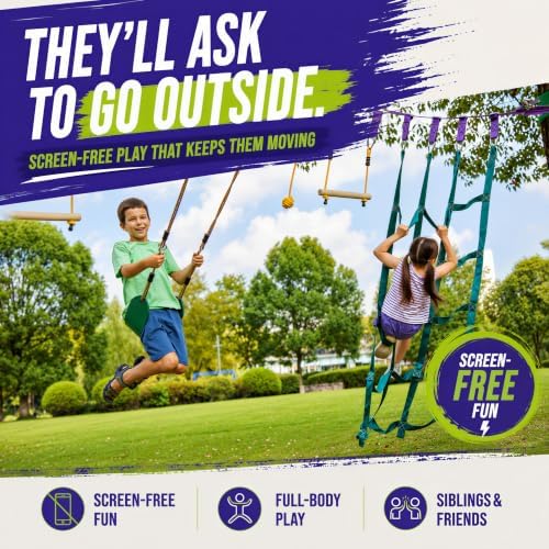 Rintangan Olahraga untuk Anak- - Kids Outdoor Monkey Bars ulasan dan harga