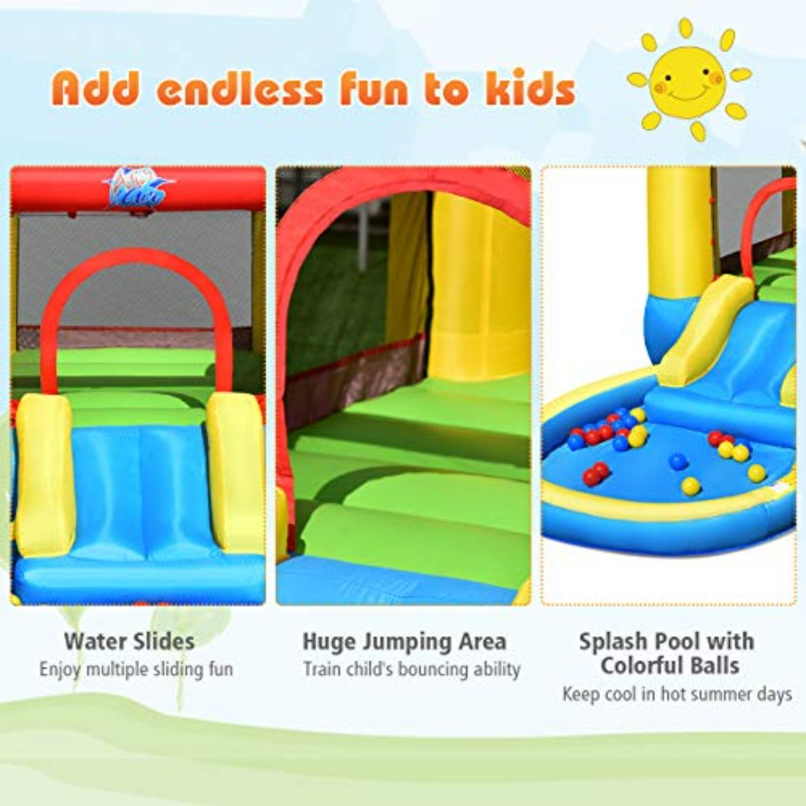 Rumah mainan tiup untuk anak u - Kids Outdoor House ulasan dan harga