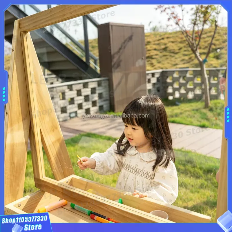 KANGYA SS50 Papan Gambar Kayu  - Kids Outdoor Easel ulasan dan harga