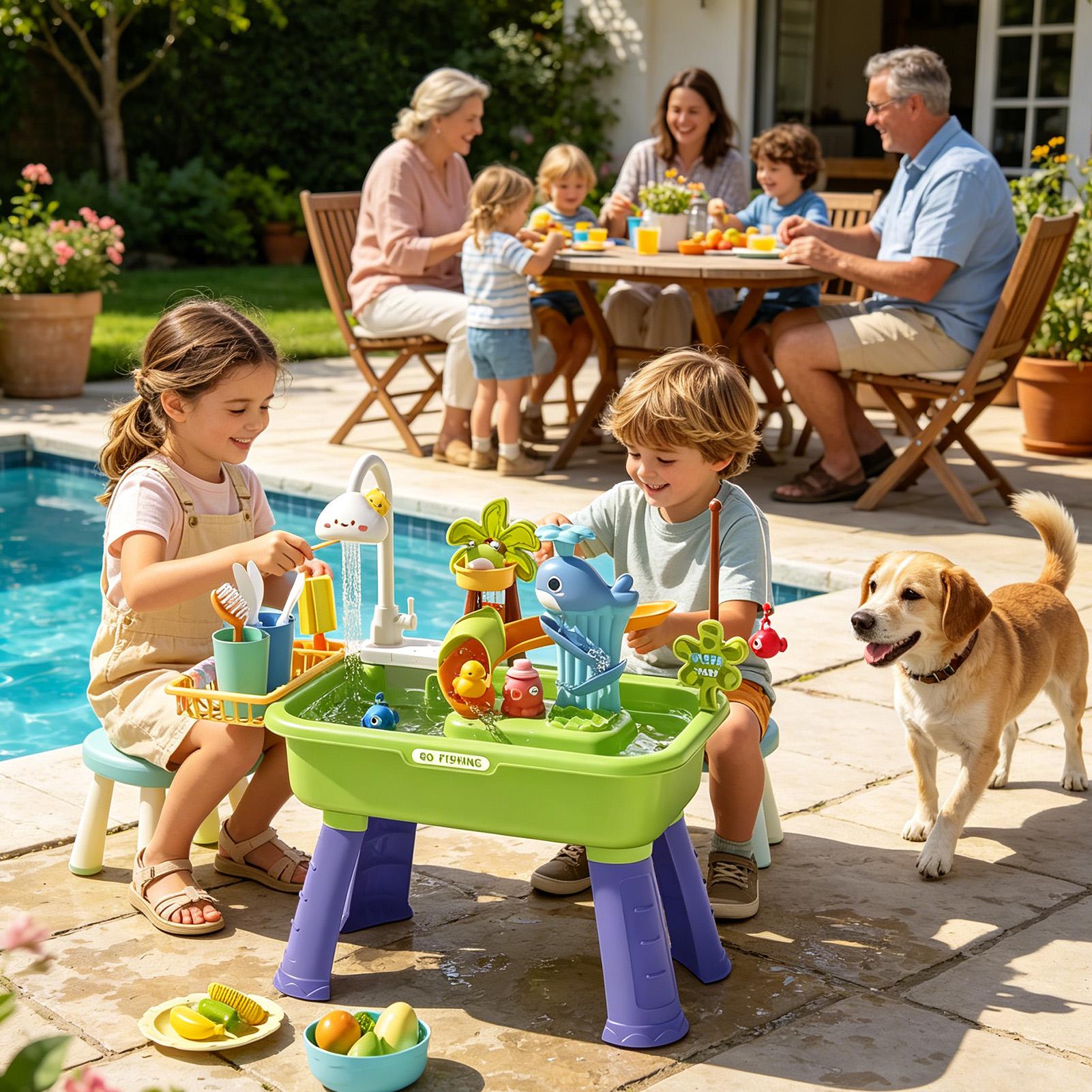 Meja Air untuk Anak-anak denga - Kids Outdoor Sink ulasan dan harga
