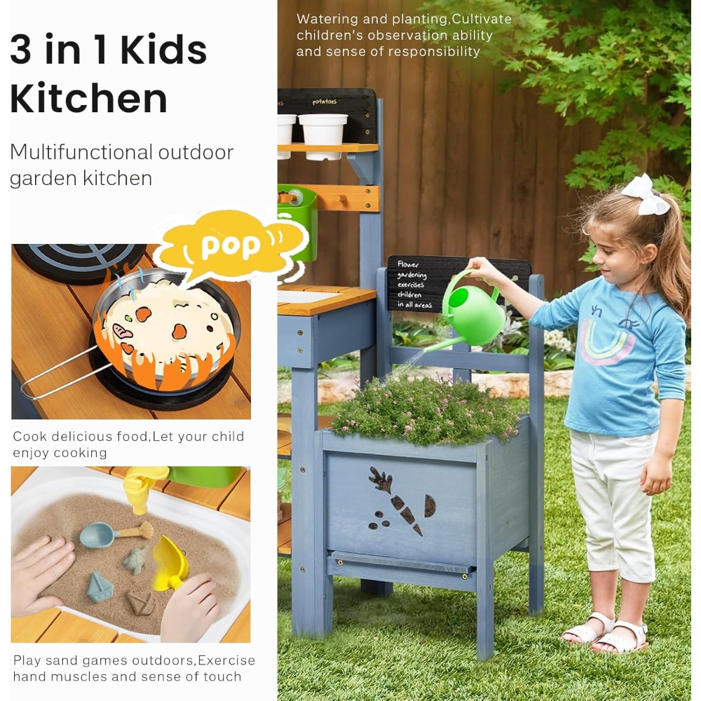 Dapur Mainan Anak untuk Bermai - Kids Outdoor Sink ulasan dan harga