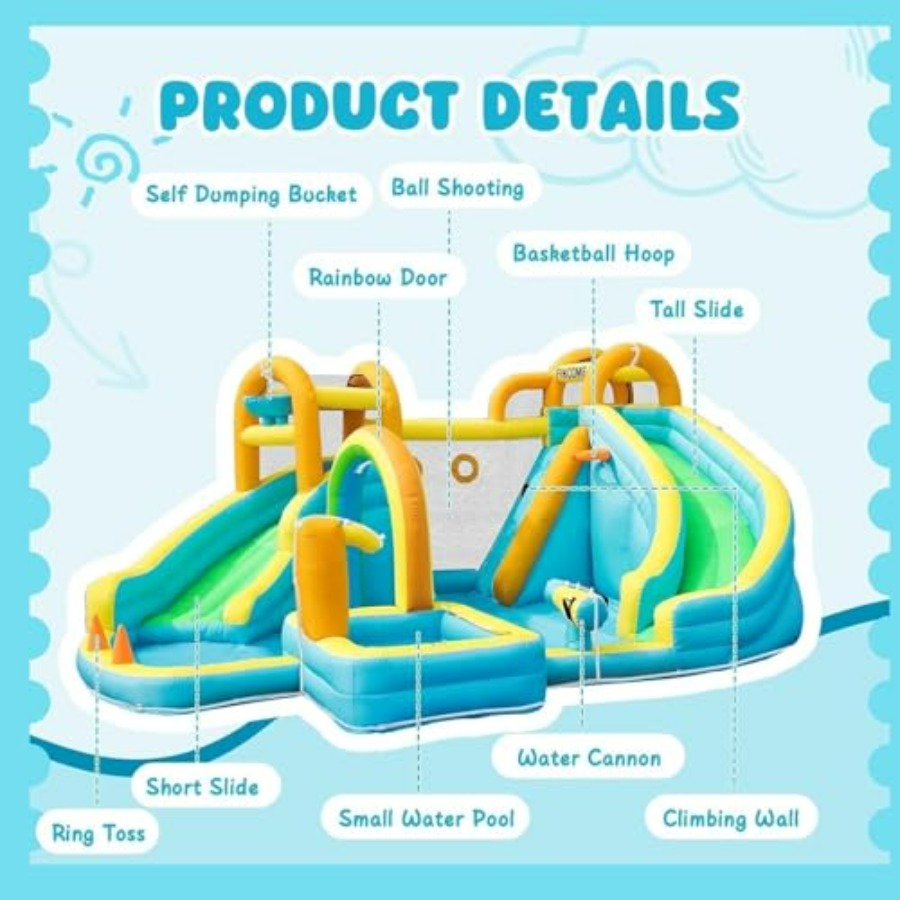 Perosotan air tiup luar ruanga - Kids Outdoor Basketball Hoop ulasan dan harga
