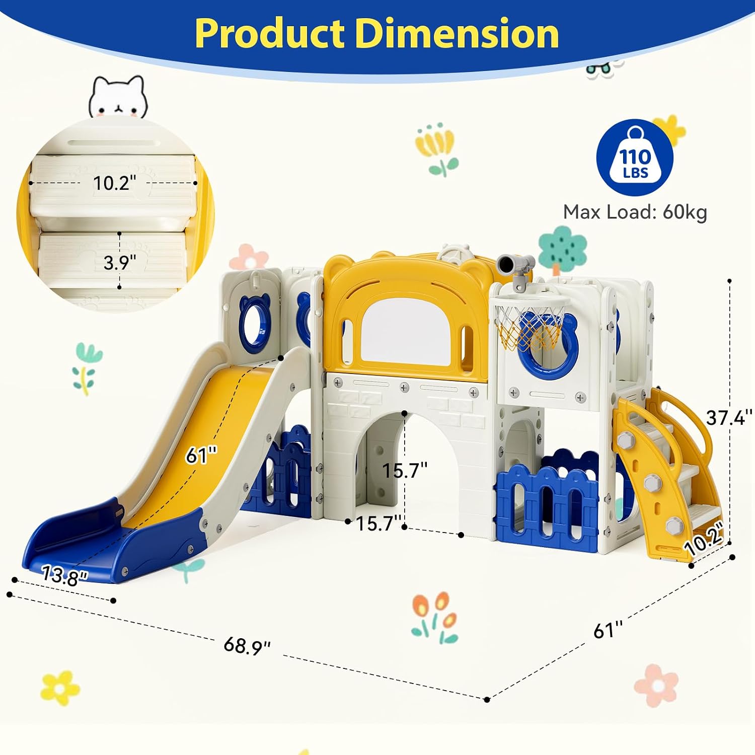Set Perosotan Anak 10-in-1, Se - Kids Outdoor Toys B&Q ulasan dan harga