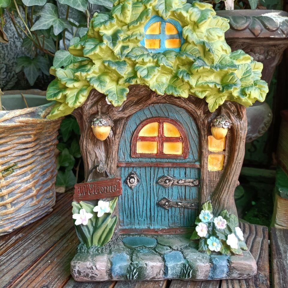 Miniatur Kayu Peri Gnome Desai - Kids Outdoor Fairy Garden ulasan dan harga